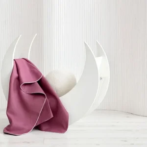 Copertina bimbo lino magenta scuro