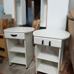 Coppia Comodini Bianchi
