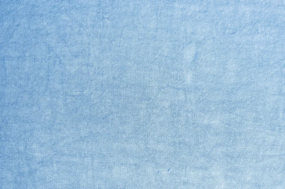 Coppia di federe puro lino stone washed Azzurro