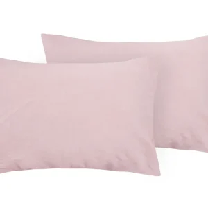 Coppia di federe puro lino stone washed Rosa Perla