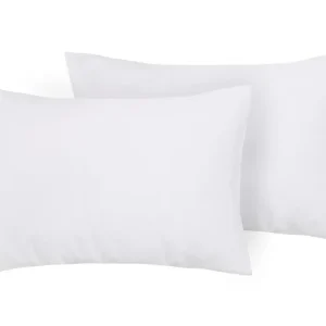 Coppia di federe puro lino stone washed Bianco