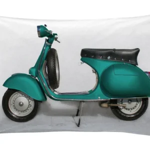 Coppia di federe set di 2 federe stampa digitale 100% cotone made italy VESPA