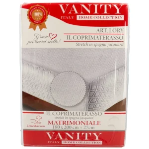 Coprimaterasso jacquard matrimoniale h.27cm