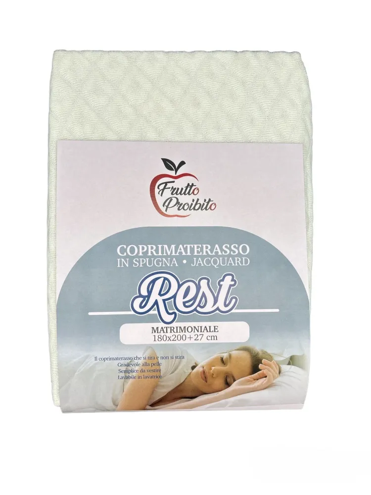 Coprimaterasso spugna elasticizzata matrimoniale - Rest