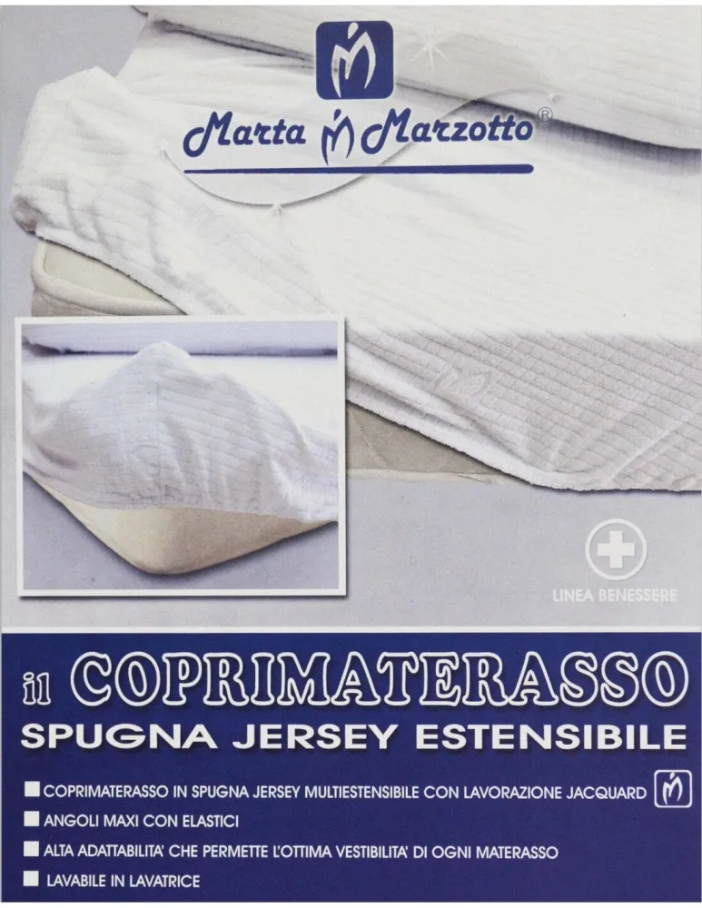 Coprimaterasso una piazza e mezza spugna jersey marta marzotto