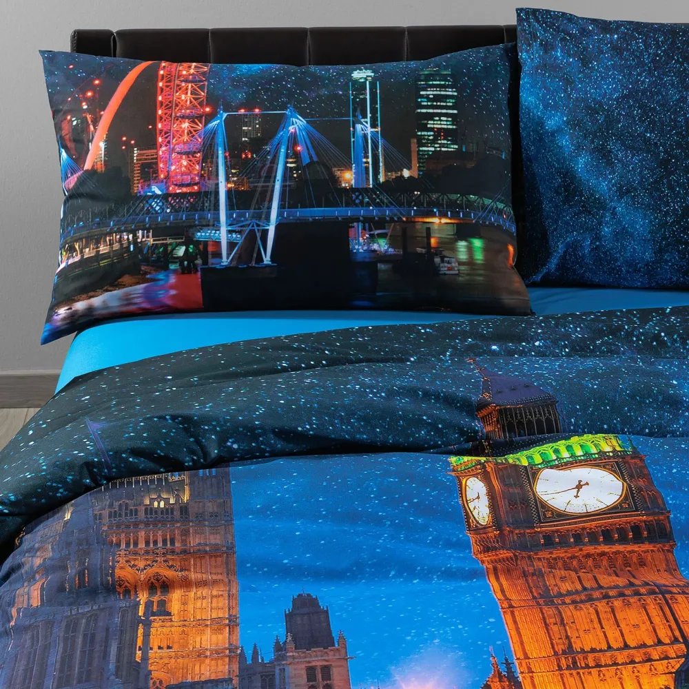 Copripiumino Magical London ! Caleffi Cotone Matrimoniale, Fascino Londinese e Sogni di Viaggio