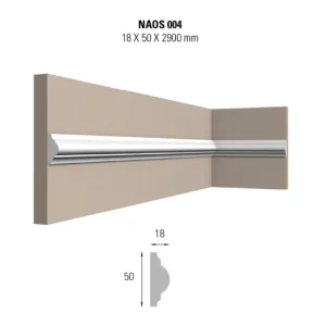 CORNICE PER PARETI POLISTIRENE DÉCO DECKING NAOS 004
