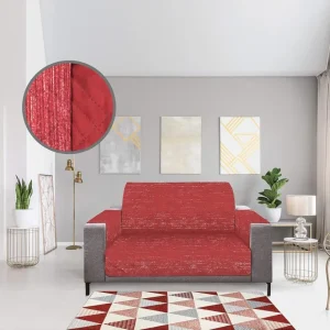COTTON HOUSE - SALVAPOLTRONA DOUBLE FACE 80X45CM ROSSA