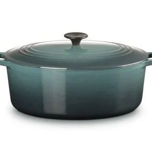 Le Creuset Casseruola cocotte Ovale Tradition blu Ocean cm 31 ghisa vetrificata induzione
