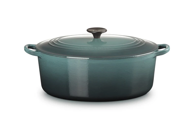 Le Creuset Casseruola cocotte Ovale Tradition blu Ocean cm 31 ghisa vetrificata induzione