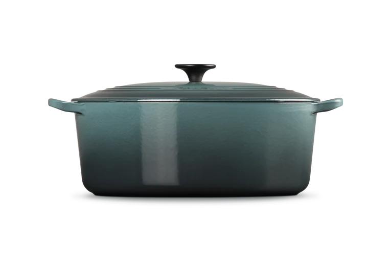 Le Creuset Casseruola cocotte Ovale Tradition blu Ocean cm 31 ghisa vetrificata induzione