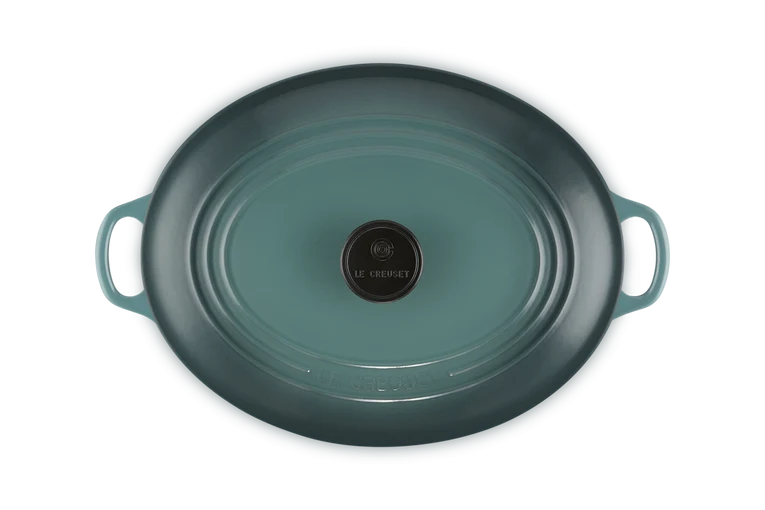 Le Creuset Casseruola cocotte Ovale Tradition blu Ocean cm 31 ghisa vetrificata induzione
