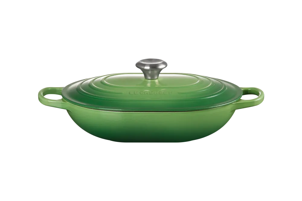 Le Creuset Casseruola ovale Oblong Evolution cm 31 Verde Bamboo ghisa vetrificata induzione