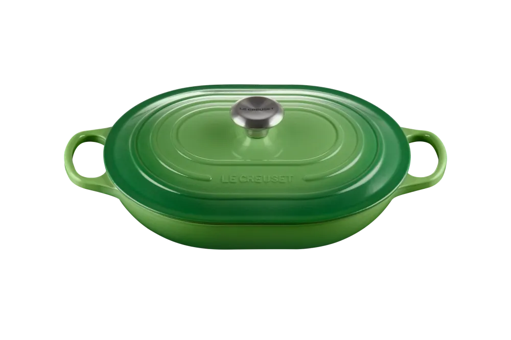 Le Creuset Casseruola ovale Oblong Evolution cm 31 Verde Bamboo ghisa vetrificata induzione