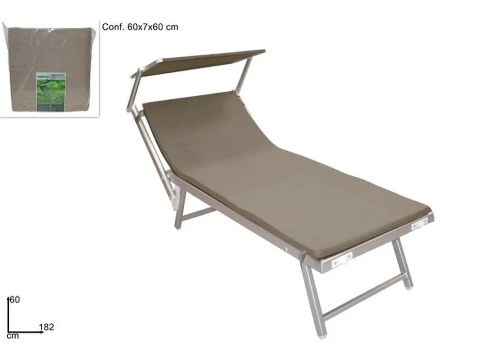Cuscino coprilettino sfoderabile 182x60cm beige
