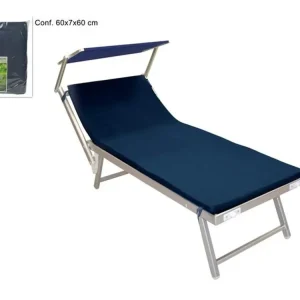Cuscino coprilettino sfoderabile 182x60cm blu