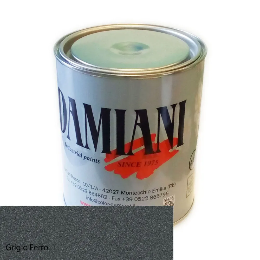 Damiani 25Kg smalto ferromicaceo opaco rapida essiccazione colore grigio ferro