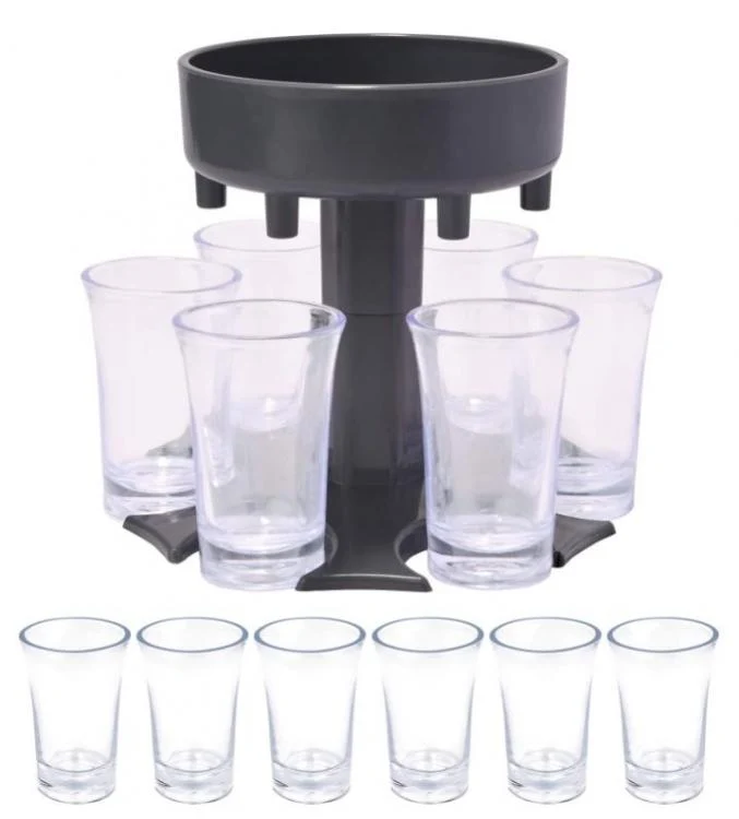Dispenser Per 6 Cicchetti Liquore Bicchieri Shot Inclusi Per Feste Bar Cocktail