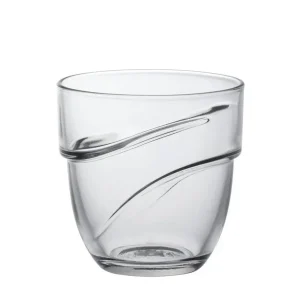 Duralex Eave Set 4 Bicchieri Acqua 22cl – Vetro Temperato Ultra-Resistente – Design Ergonomico Onde