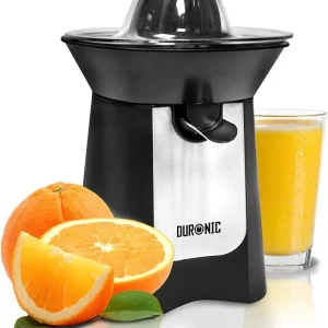 Duronic JE6 BK Spremiagrumi elettrico 100W, Estrattore, Spremiagrumi automatico con filtro, Spremitore con 2 coni, per suc...