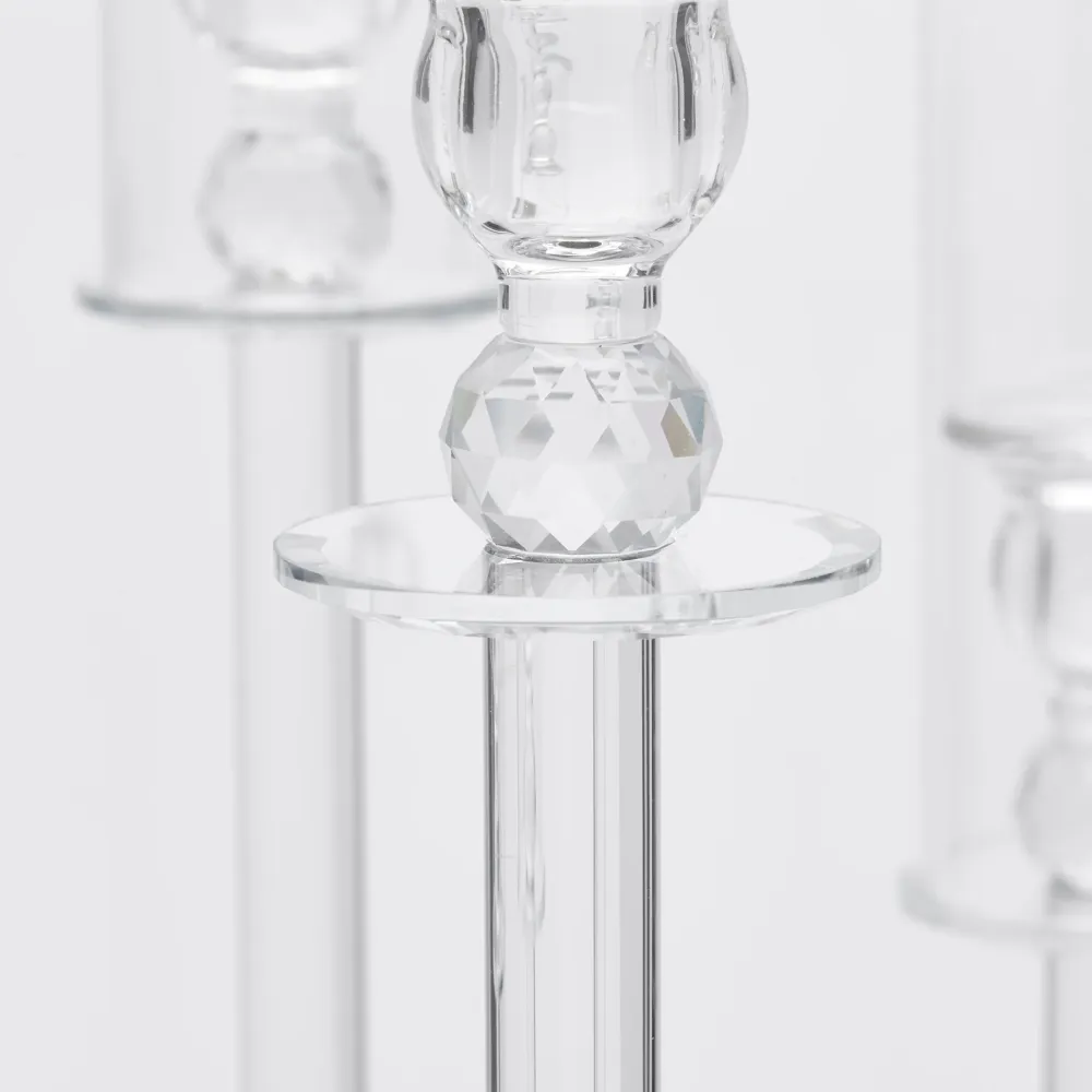EDG Enzo De Gasperi Portacandela Crystal Cilindro 7 Fuochi H110 cm
