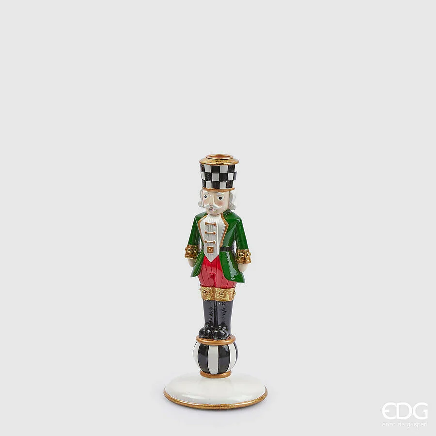 EDG Enzo De Gasperi – Portacandela Soldatino poliresina altezza 25 cm