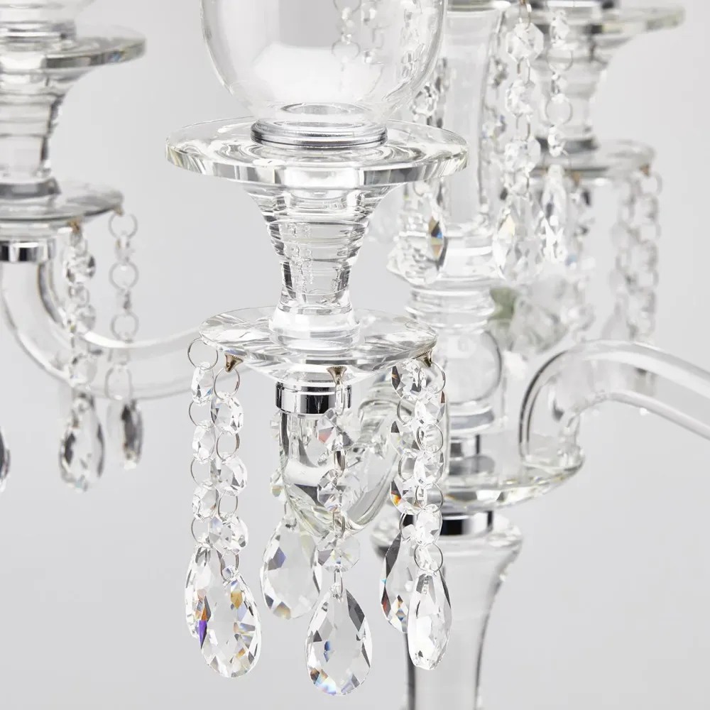 EDG Enzo De Gasperi Portacandele Crystal Glory 5 fuochi H103 cm
