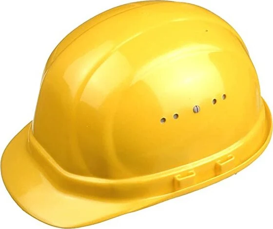 ELMETTO DI PROTEZIONE PER CANTIERI - PROTETTIVO E VENTILATO - COLORE GIALLO