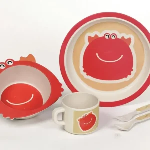 EUROACCESSOIRES SET STOVIGLIE FIBRA DI BAMBOO PER BAMBINI FANTASIA PHINCHY