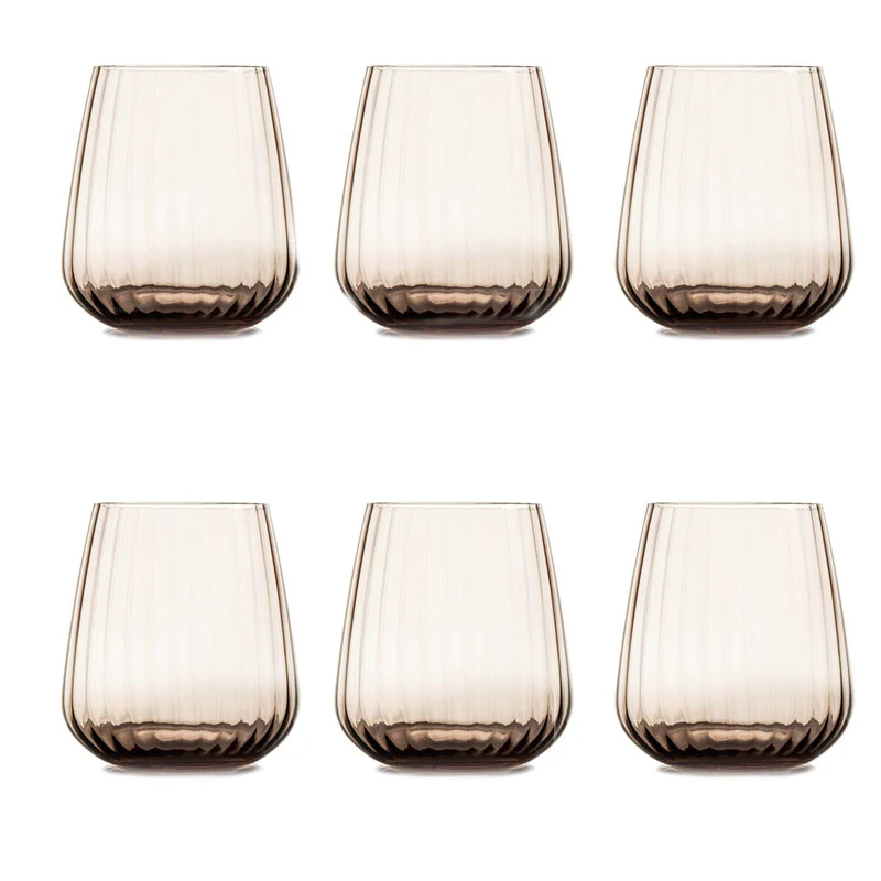 Feeling Servizio 6 Bicchieri Acqua collezione Opium Rosa