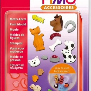 FIMO ACCESSORI - STAMPINI EXTRA FLESSIBILI LUNGA DURATA ANIMALETTI
