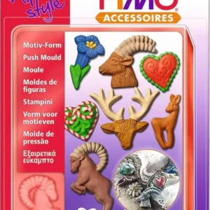 FIMO - ACCESSORI STAMPINI STILE ALPINO EXTRA FLESSIBILI