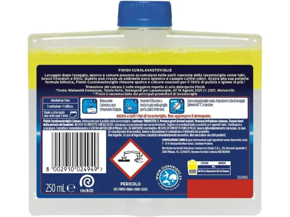 Finish curalavastoviglie 250ml limone$