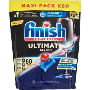 Finish powerball ultimate tutto uno x60 caps per lavastoviglie classico$