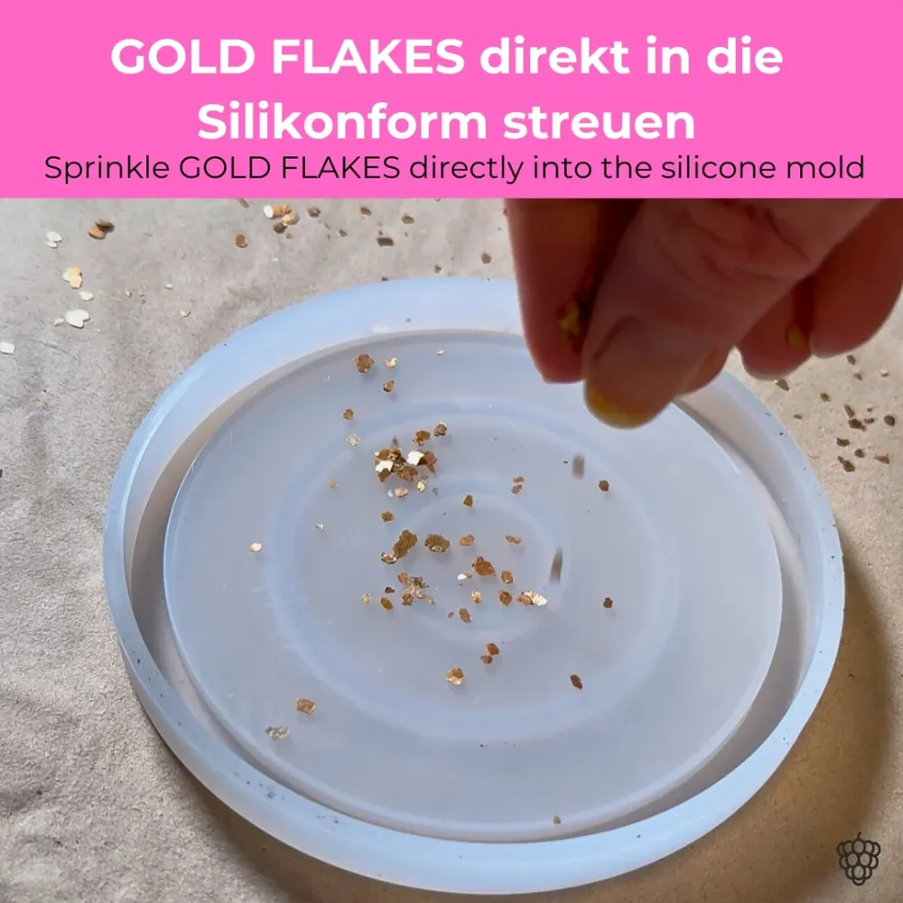 Fiocchi dorati decorativi per ASH – 50 g