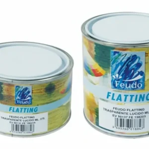 Flatting Trasparente Lucido Barattolo (Flatting Brill)- - Ml.370 Trasparente Lucido - 6 Pezzi Feudo