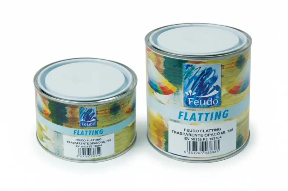 Flatting Trasparente Opaco Barattolo (Flatting Lux)- - Ml.750 Trasparente Opaco - 6 Pezzi Feudo