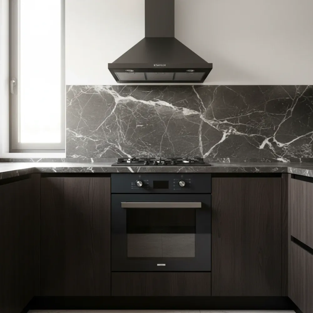 Forno da Incasso Ventilato Digitale Vetro Antracite Staylux 60x60cm