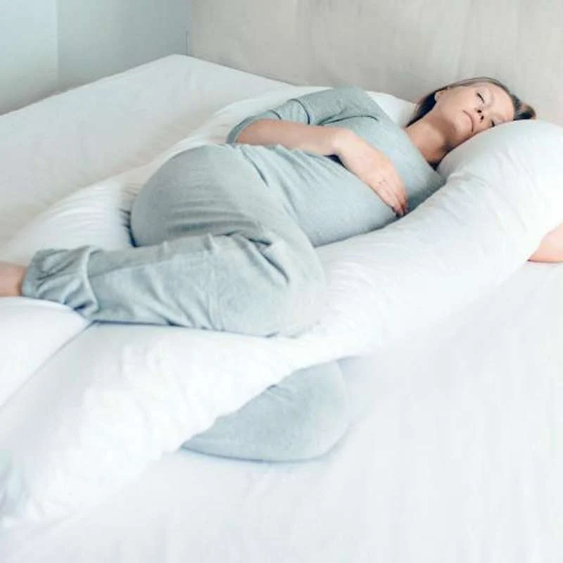 Fossflakes Cuscino per gravidanza/allattamento Superior Comfort-U incluso coprimaterasso jersey