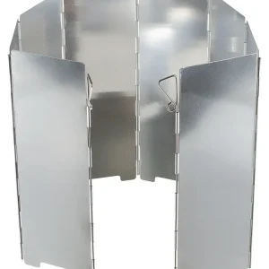 Frangivento, alluminio, pieghevole, grande, 67 x 24 cm, 8 doghe