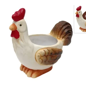 GALLINA PORTA UOVO/PIANTA TERRACOTTA