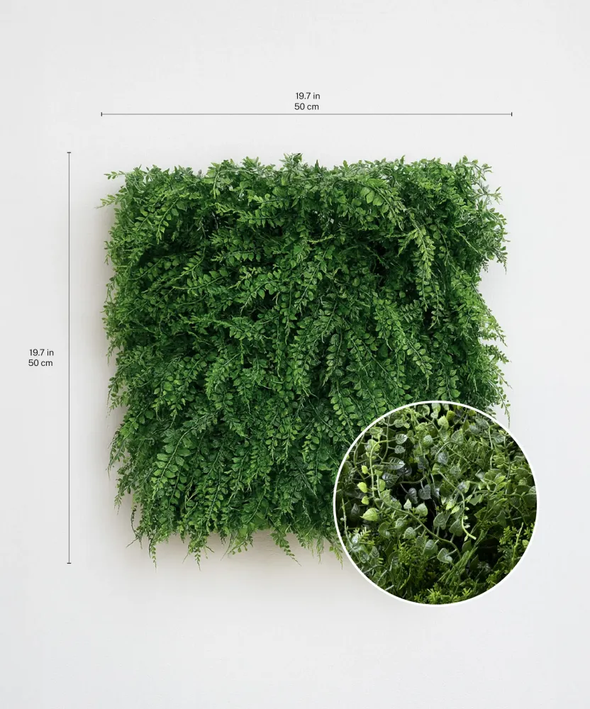 Giardino Verticale Artificiale Milo 50x50 cm