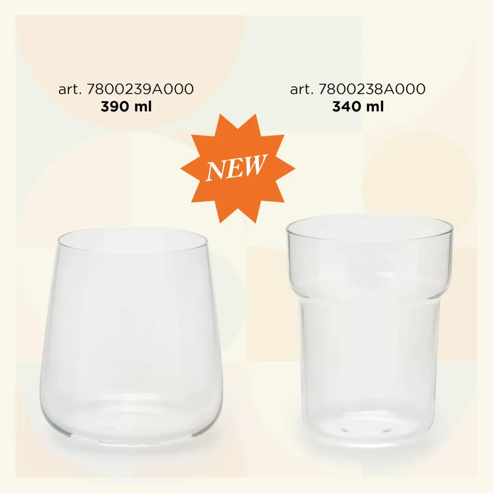 Le Gioie set 6 bicchieri Tumbler Acqua 400 ml H9 D9 cm