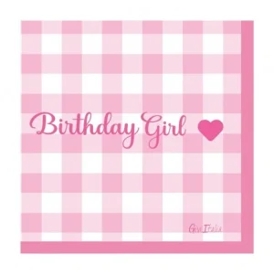Givi Italia Tovaglioli BIRTHDAY GIRL PINK PZ 8