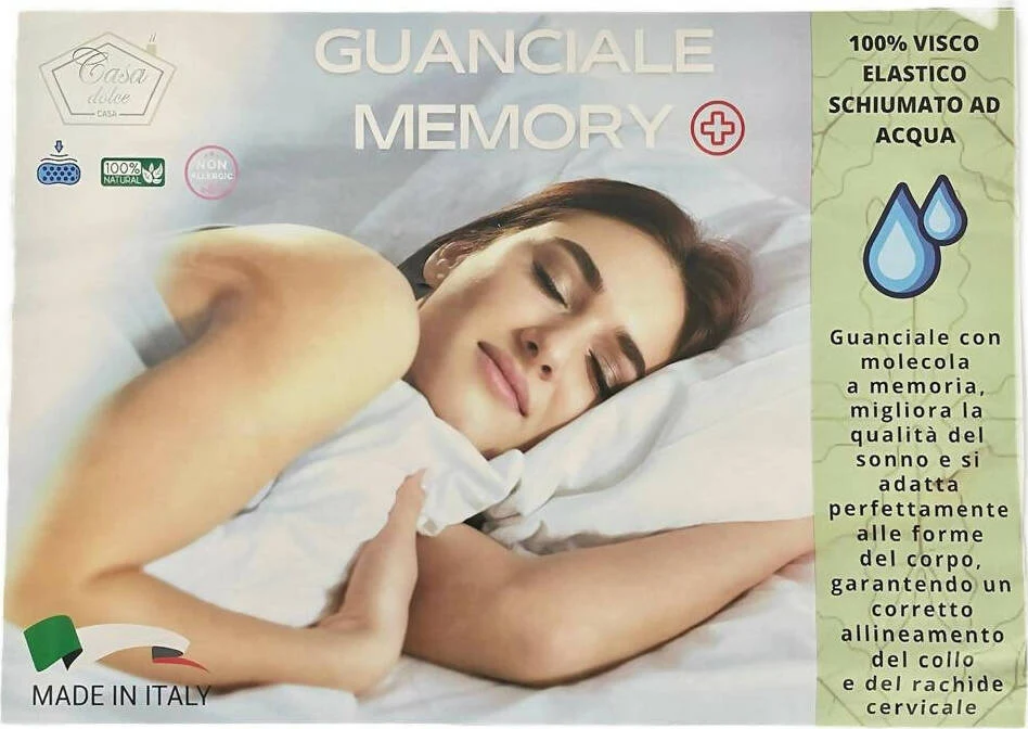 Guanciale Memory Foam Anallergico Con Schiumatura Ad Acqua Alta Densità Ideale Per Un Riposo Confortevole