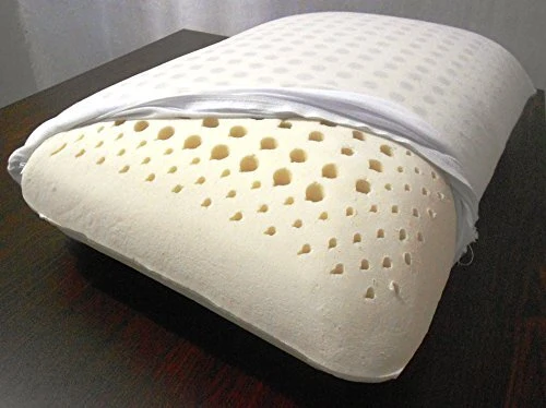 Guanciale Puro Lattice Naturale H.12 Cuscino Letto Traspirante Anallergico