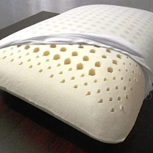 Guanciale Puro Lattice Naturale H.18 Cuscino Letto Traspirante Anallergico