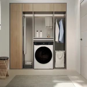HAIER BIANCO HWD80BP14357TUIT | LAVASCIUGA | LAVASCIUGA STRETTA | LAVASCIUGA SLIM FINO 48 CM | LAV