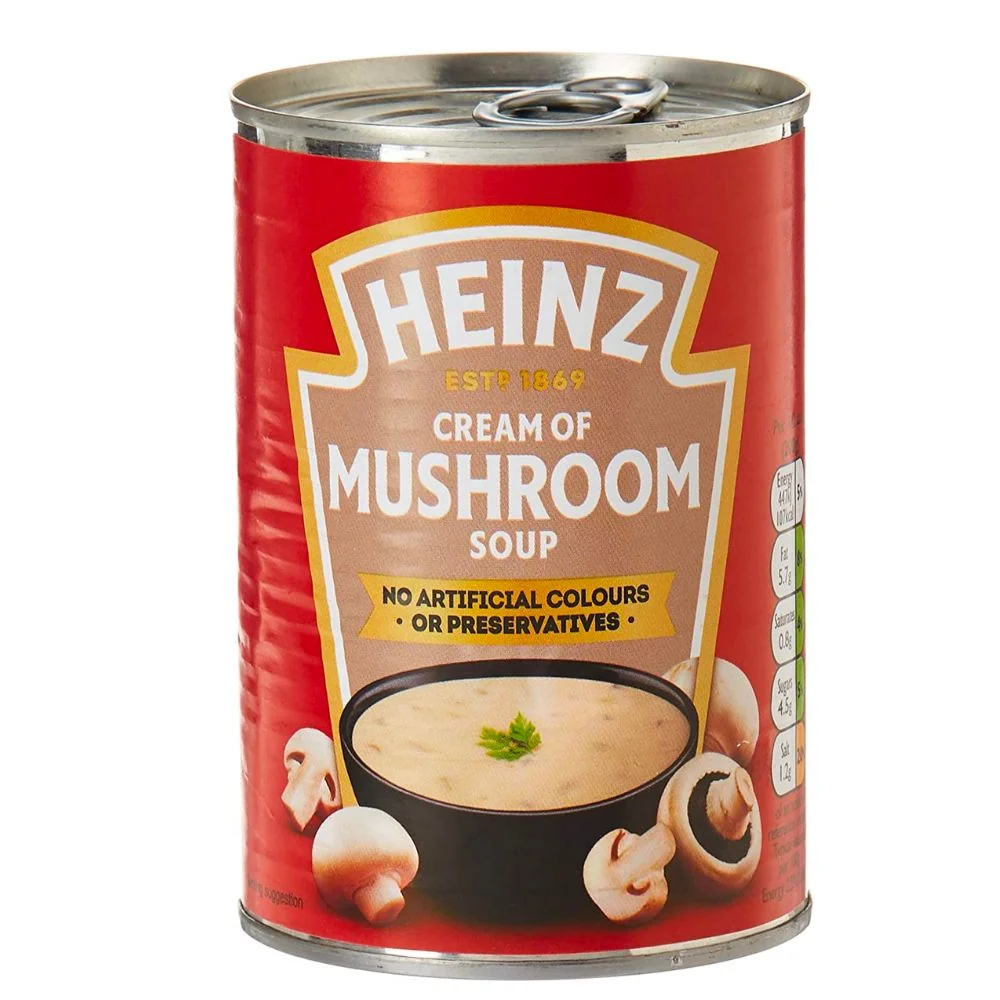 Heinz Cream Mushroom Soup, zuppa di crema di funghi da 400g