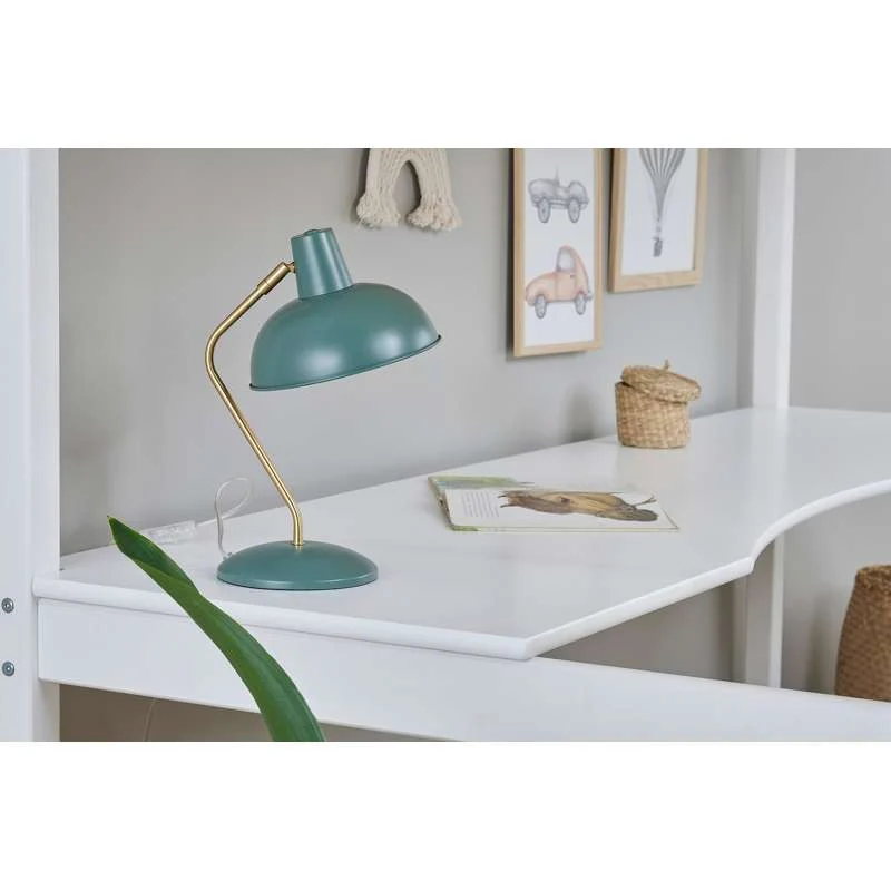 Hoppekids ECO Luxury - Letto soppalco m. Piano - 90x200 cm. - Bianco